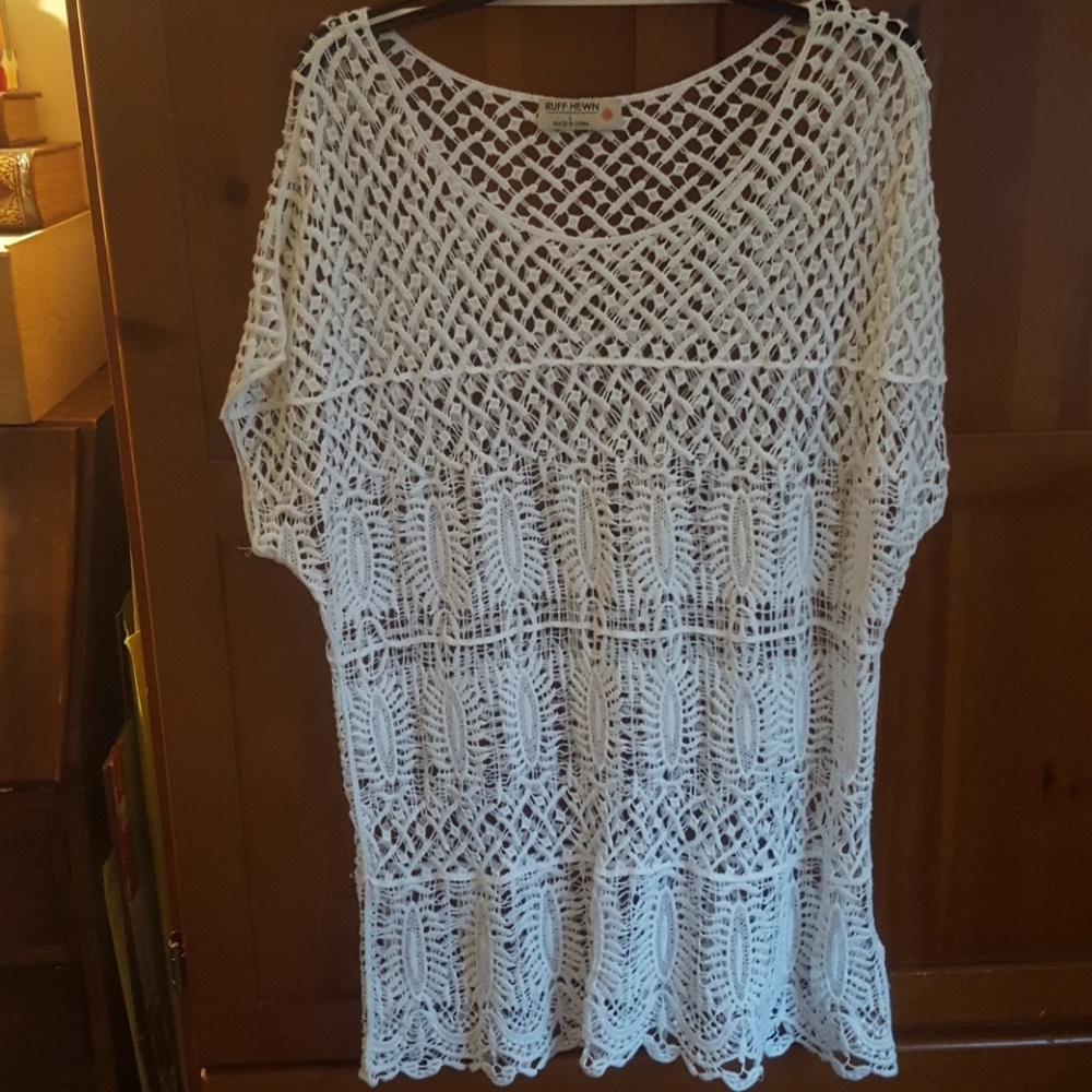 Ruff Hewn Lace/ Crochet Top